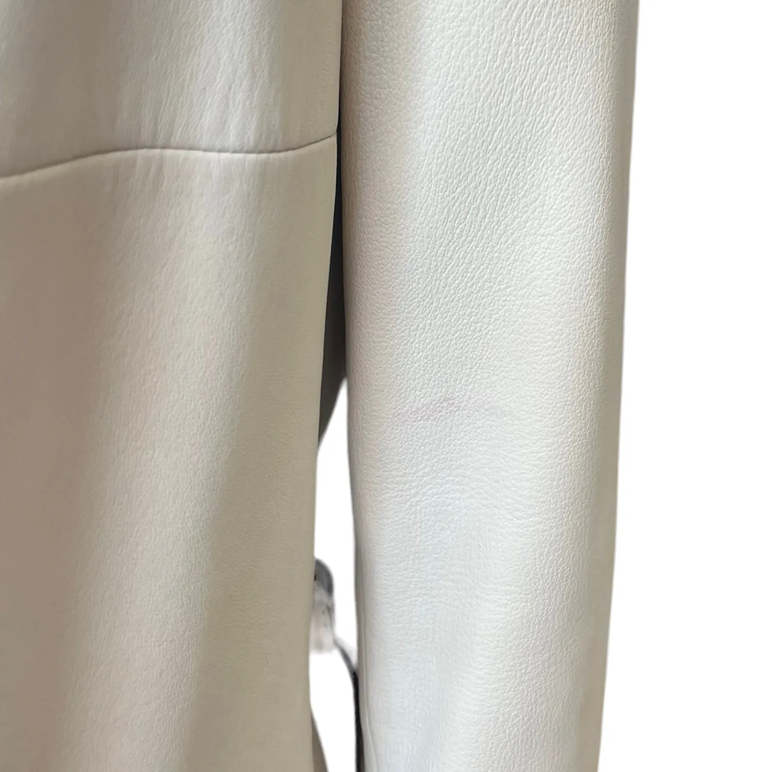 Max Mara Cream Leather Jacket