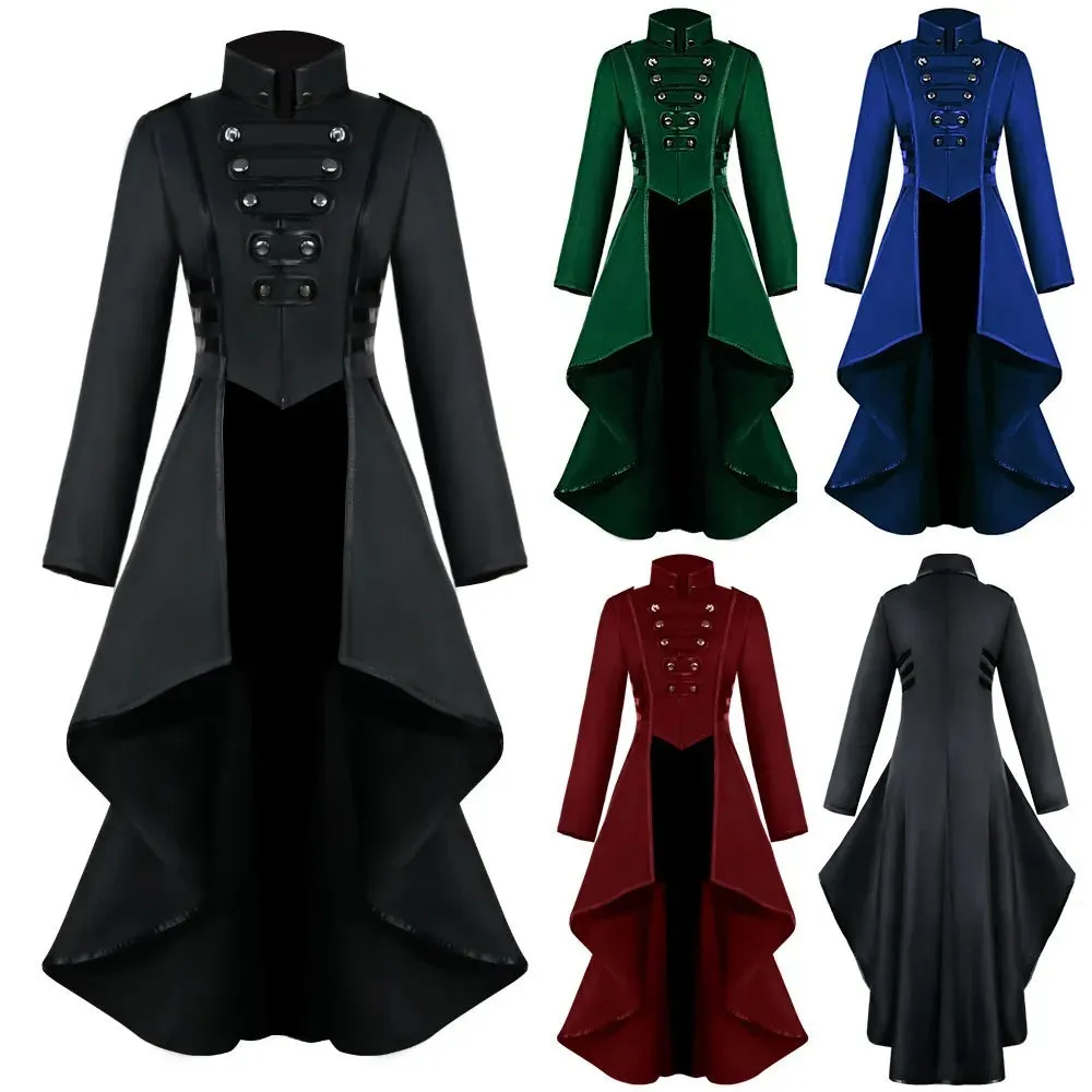 Medieval Victorian Gothic Tailcoat - Steampunk Trench Coat Tuxedo