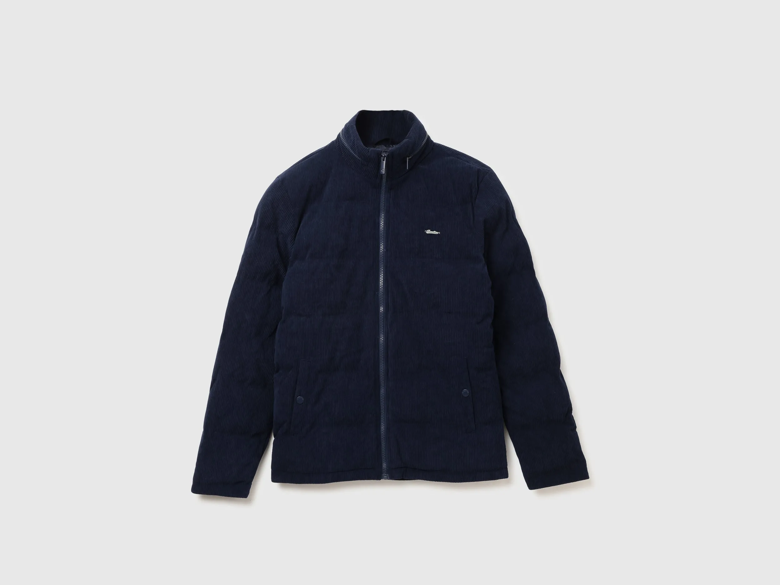 Men Solid High Neck Jacket