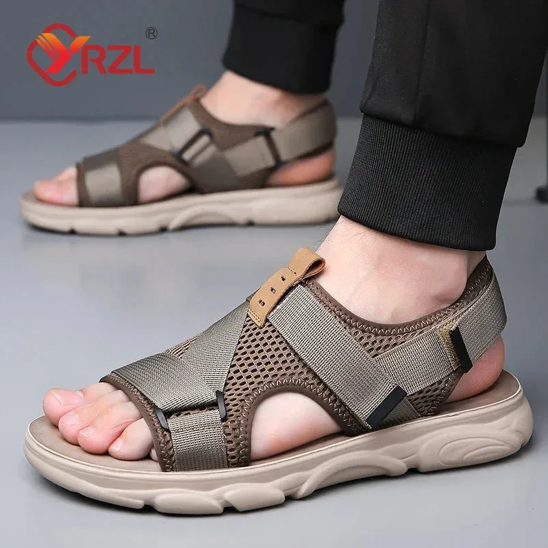 Men's Casual Outdoor Shoes - Breathable Leather Sandals