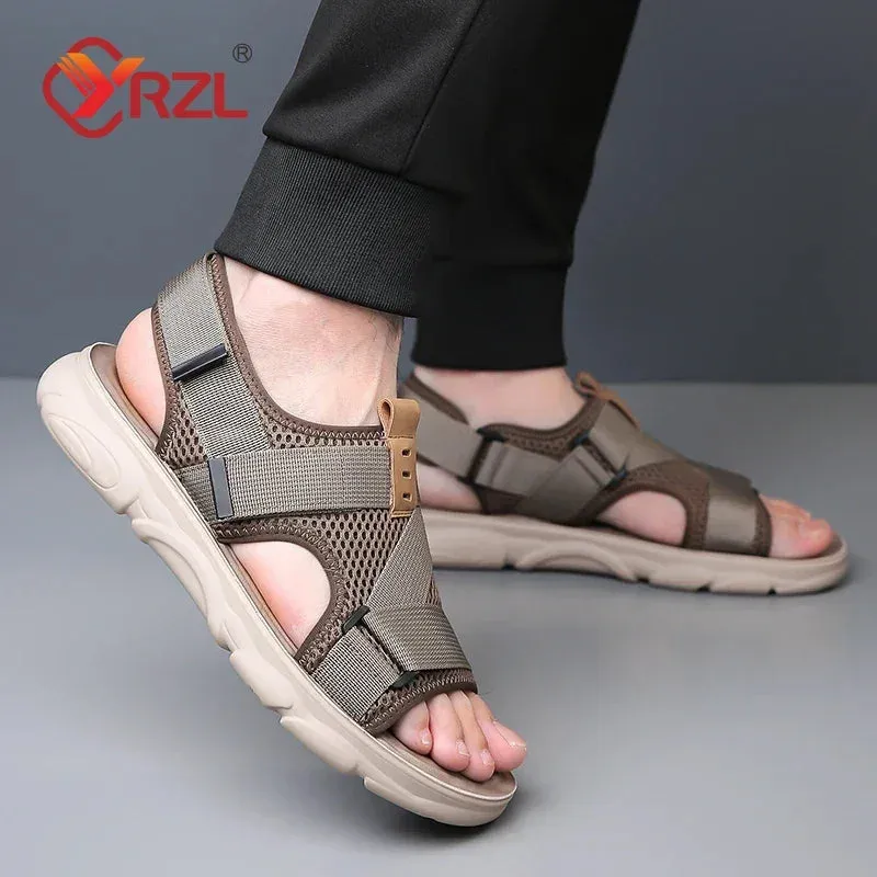 Men's Casual Outdoor Shoes - Breathable Leather Sandals