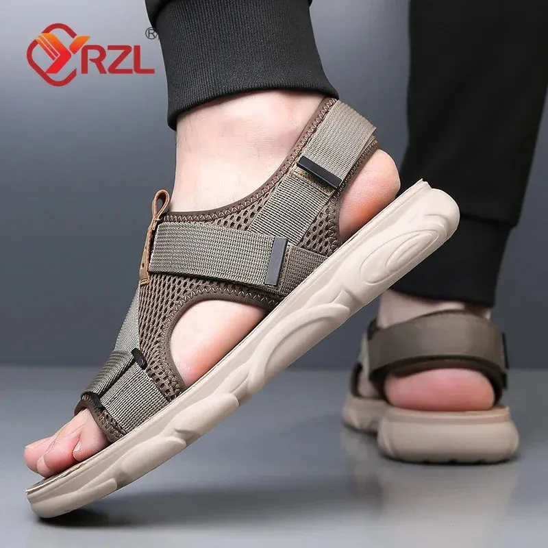 Men's Casual Outdoor Shoes - Breathable Leather Sandals