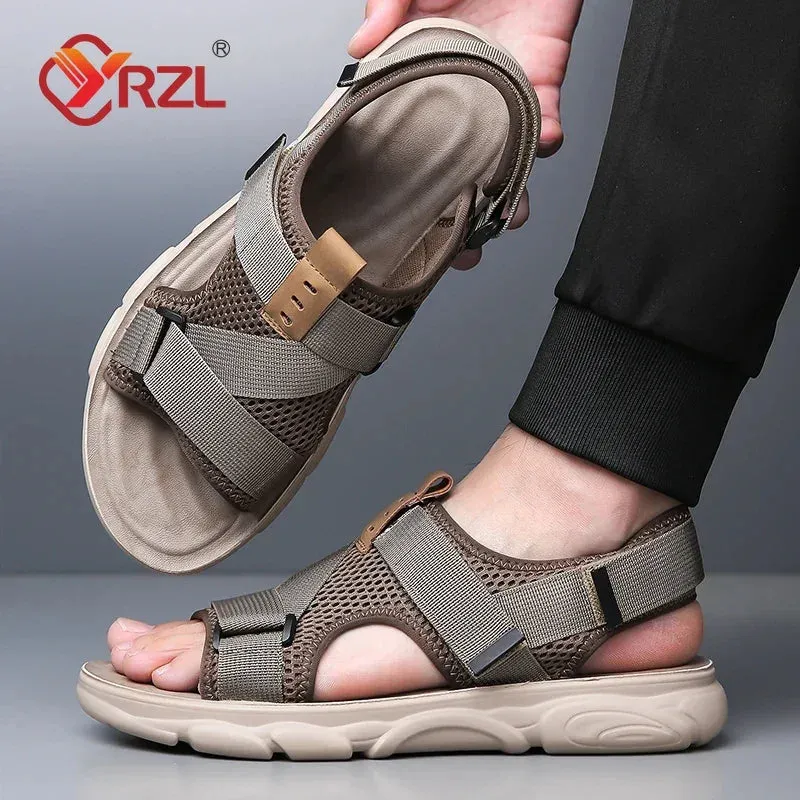 Men's Casual Outdoor Shoes - Breathable Leather Sandals