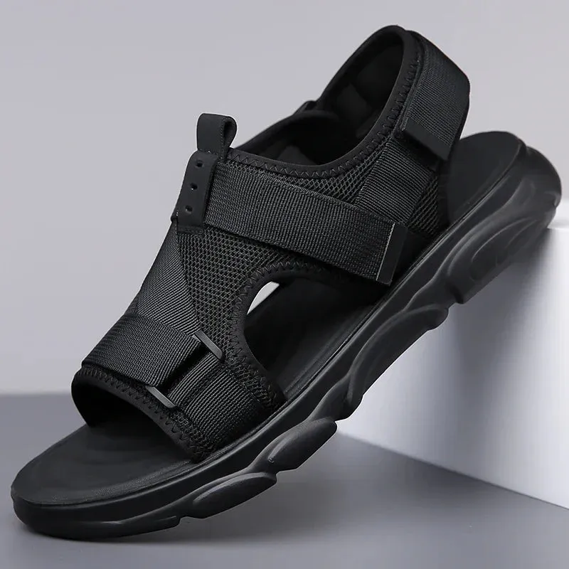 Men's Casual Outdoor Shoes - Breathable Leather Sandals