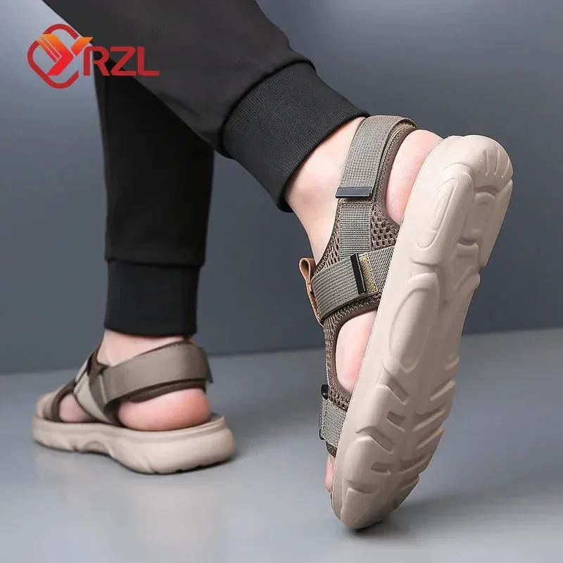 Men's Casual Outdoor Shoes - Breathable Leather Sandals