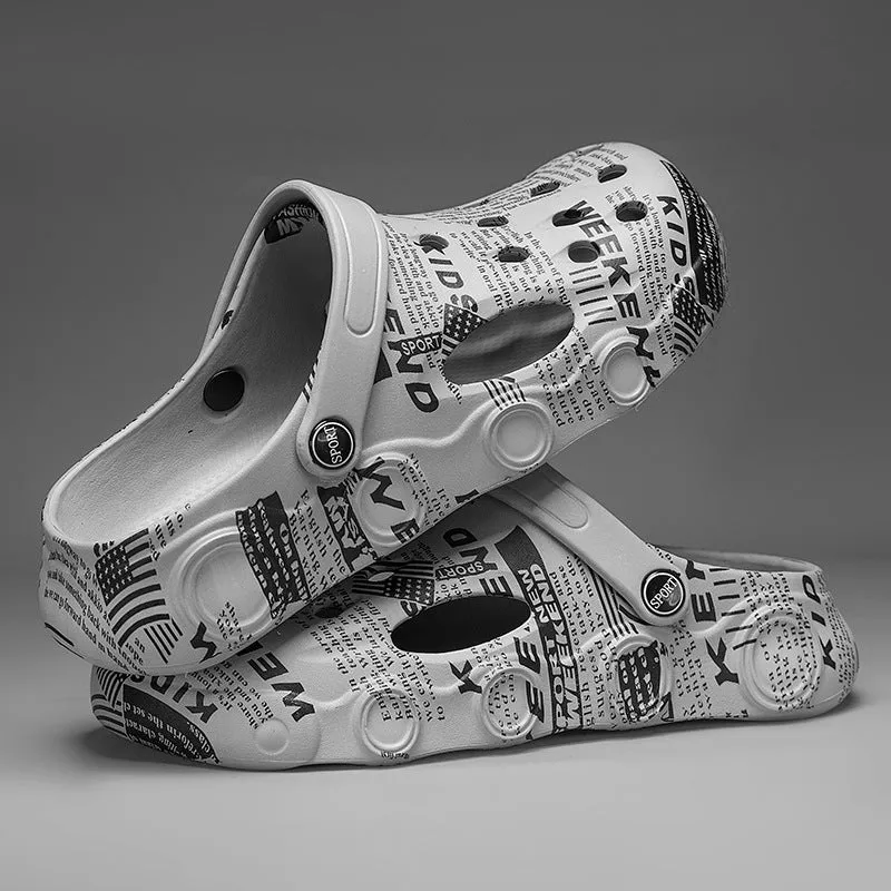 Men's Hole Summer Outdoor Garden Seaside Beach Sandals