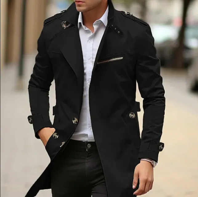 Men's Justus Spring Trench Coat: Elegant Style