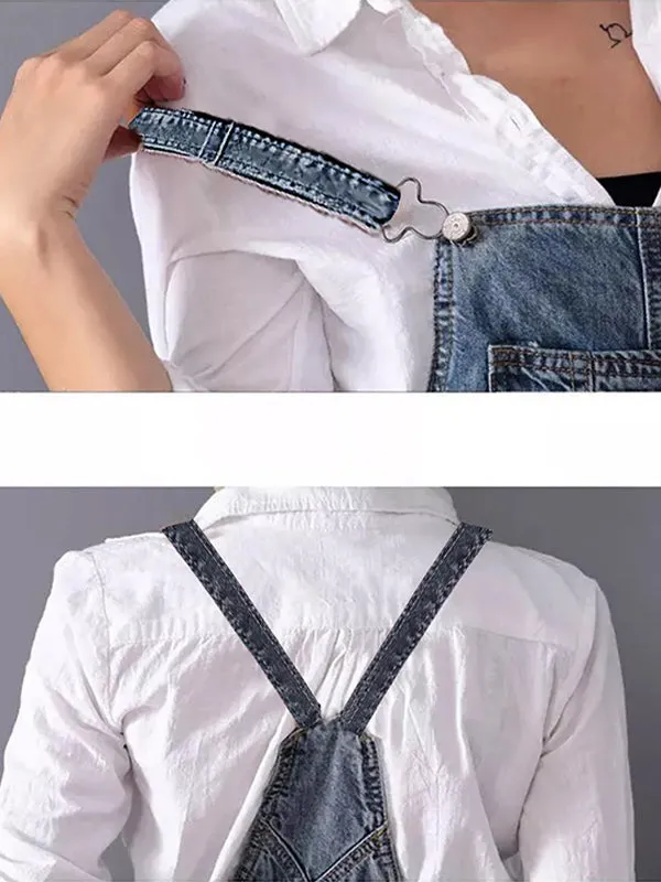 Milana® | Casual Denim Dungaree Dress