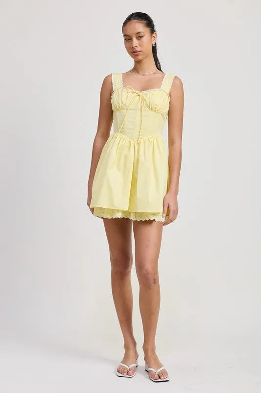 MINI LACE CORSET DRESS