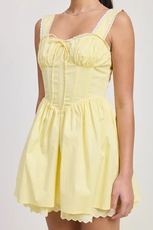 MINI LACE CORSET DRESS