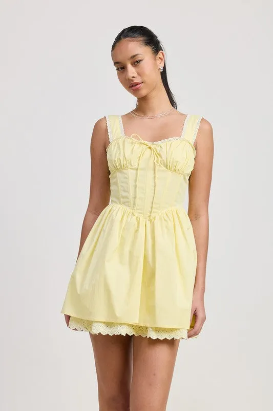 MINI LACE CORSET DRESS