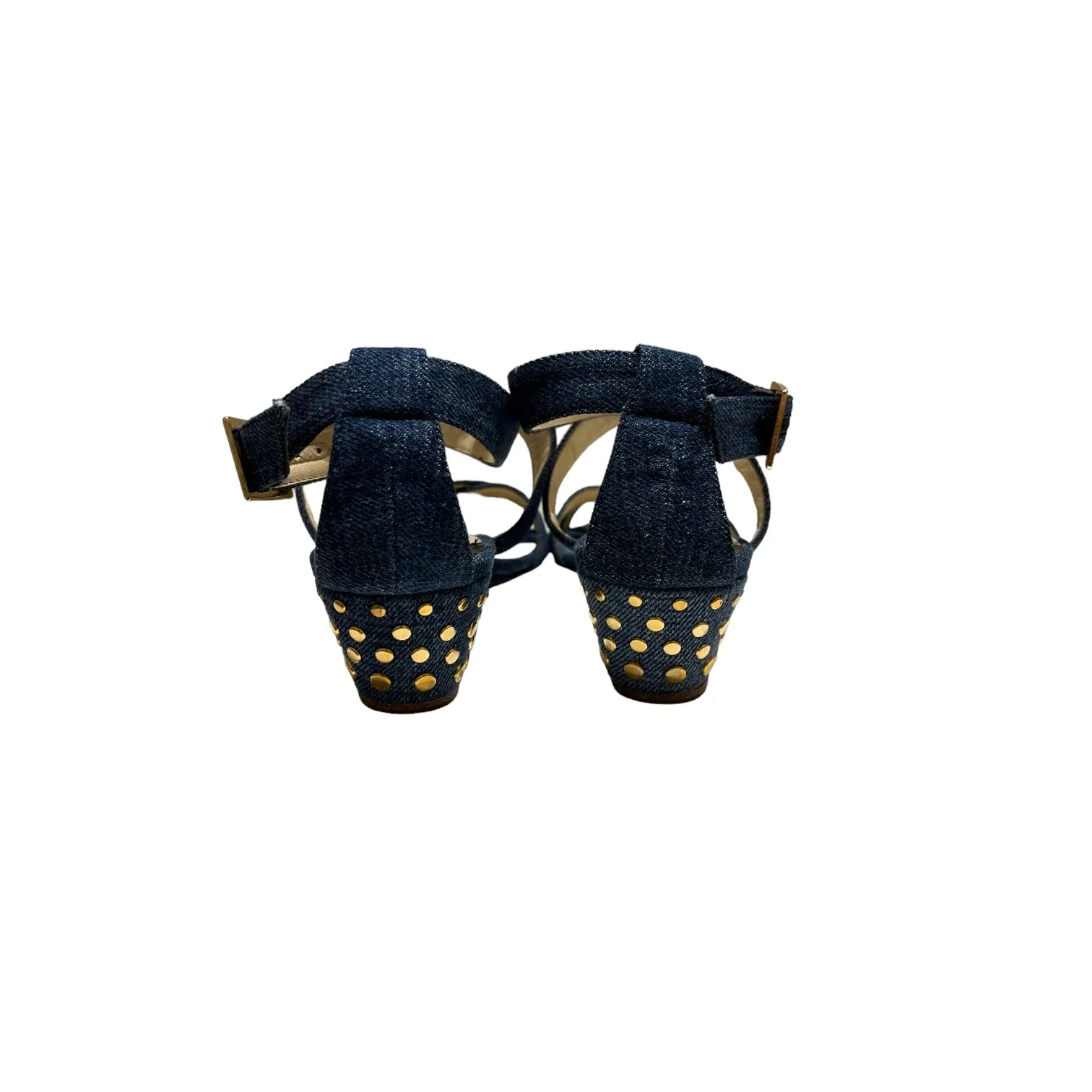 NEW Jimmy Choo Denim Low Wedges