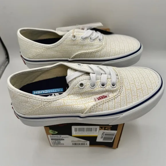 NWT Vans Authentic SF Classic Low Top Sneaker in Cream off white x Yucca Fins