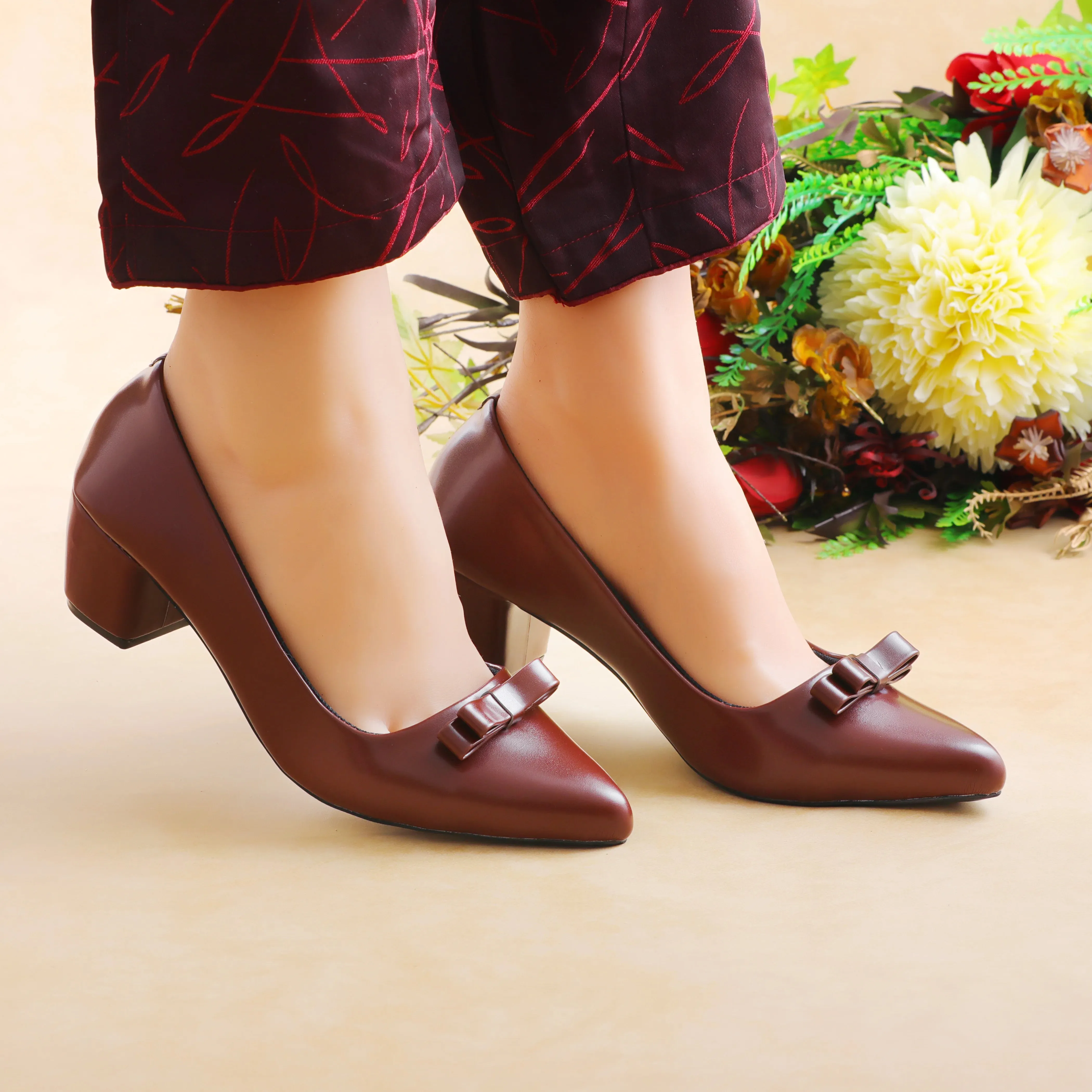 Opole Heeled Pumps Brown