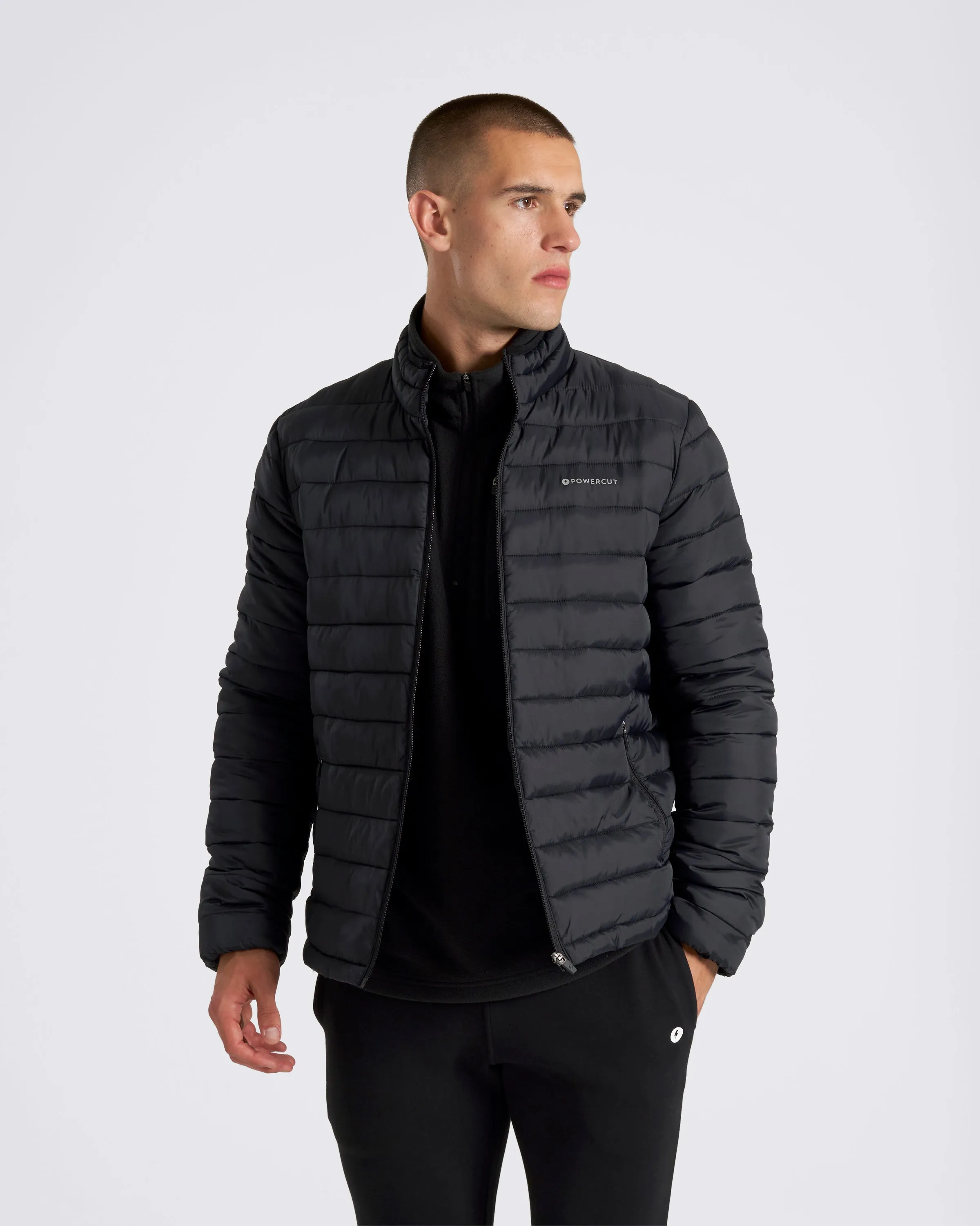 OUTSIDER Men's Lightweight Puffer Black
