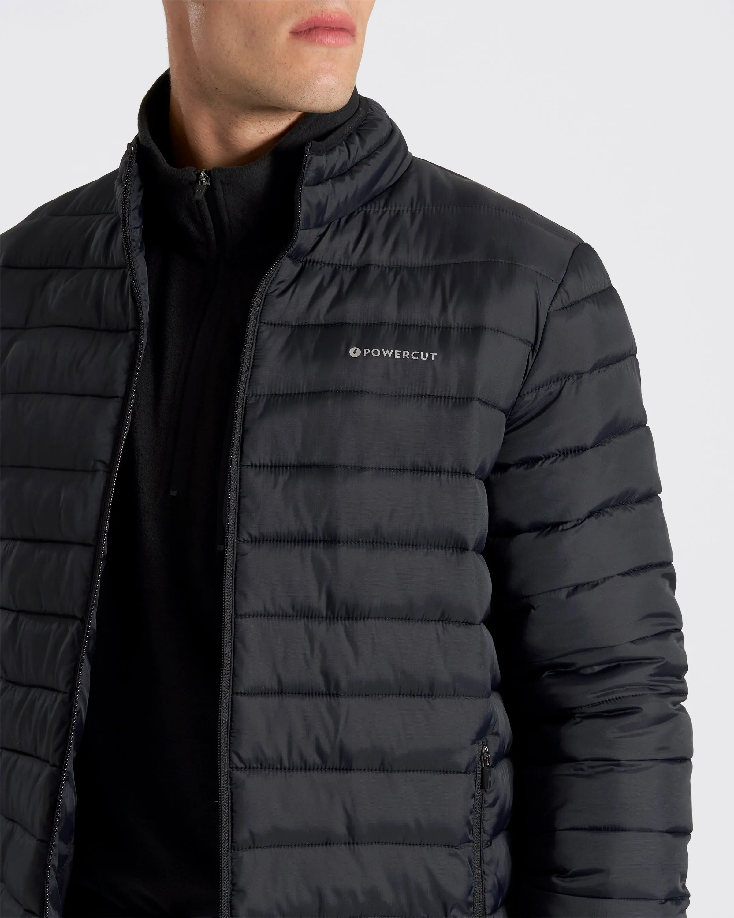 OUTSIDER Men's Lightweight Puffer Black