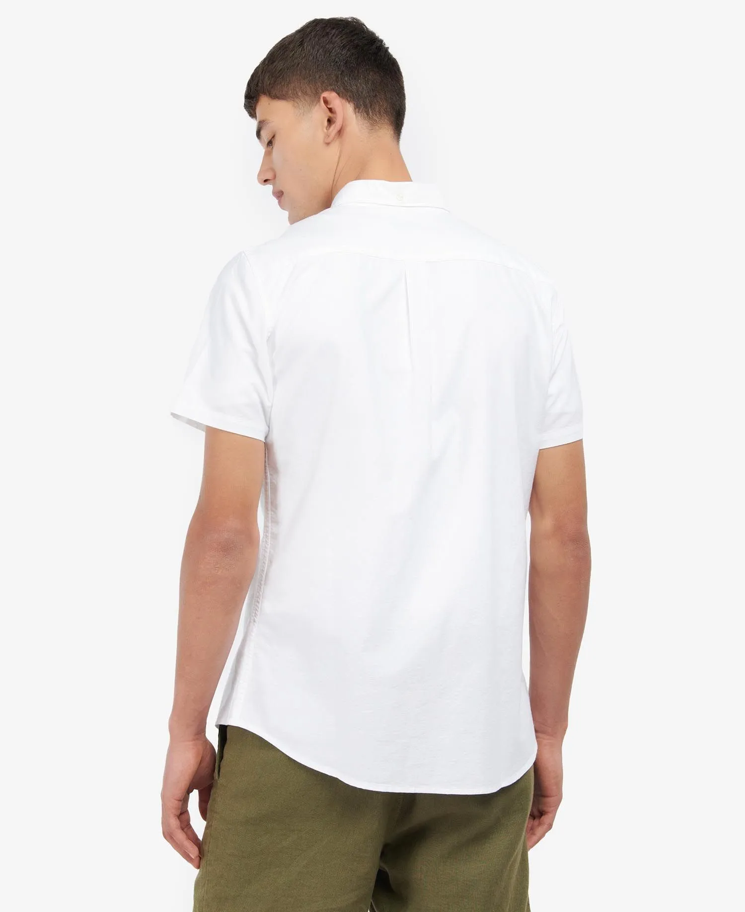 Oxford Short Sleeve Tailored Shirt in White
