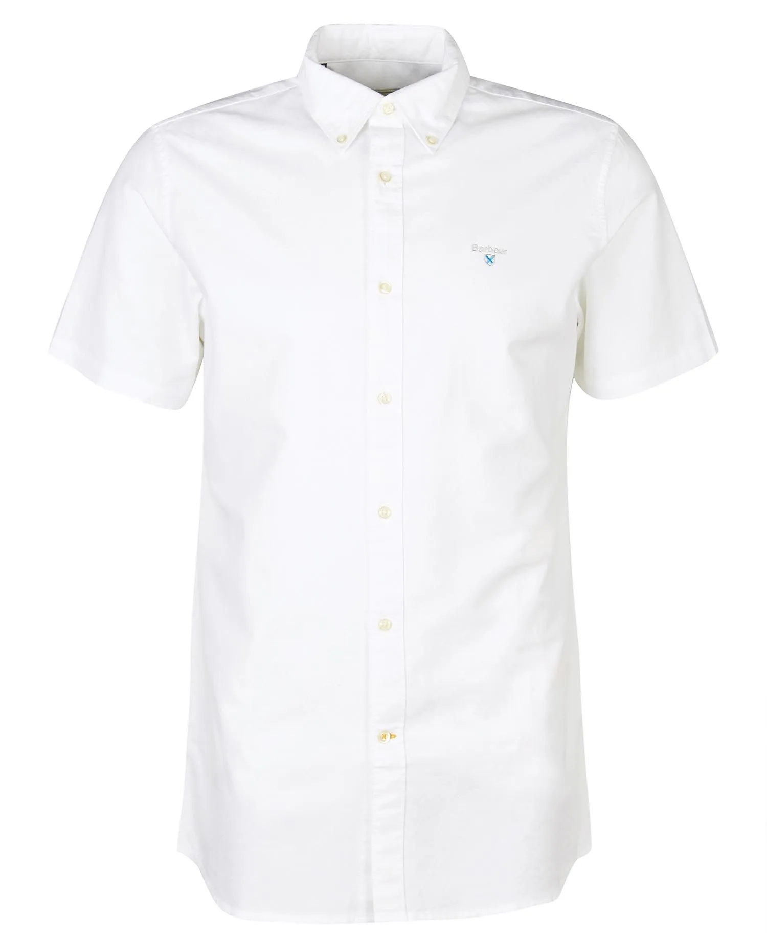 Oxford Short Sleeve Tailored Shirt in White