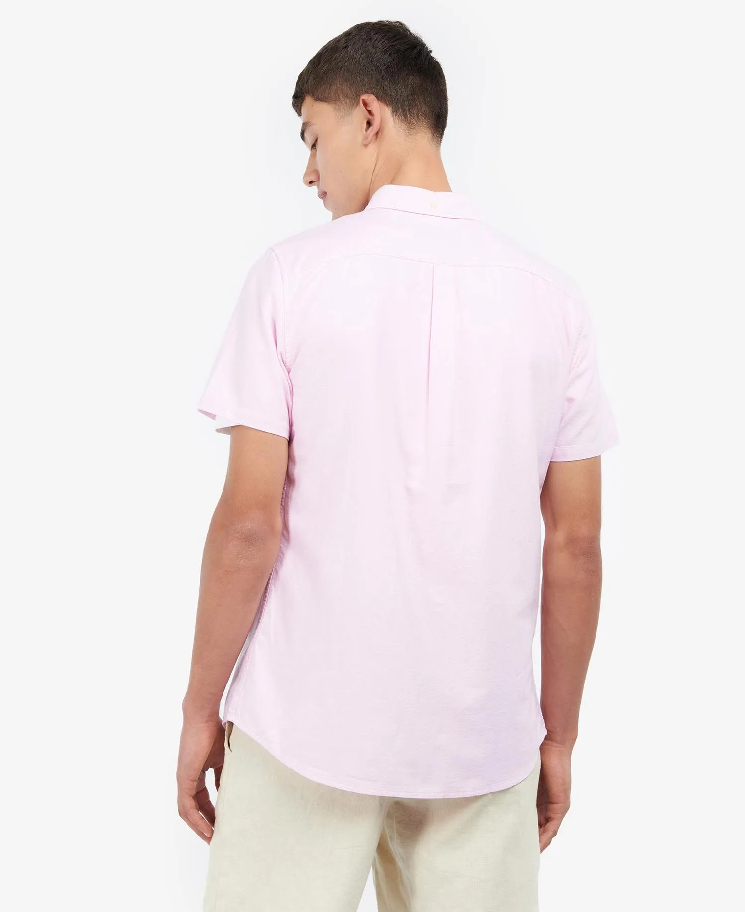 Oxford Tailored Short-Sleeved Shirt in Pink