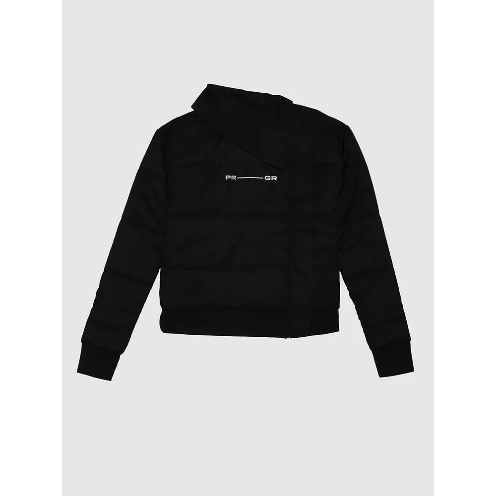 PRIMAL GRAY Black Recycled Polyester Asymmetrical Oversize Puffer