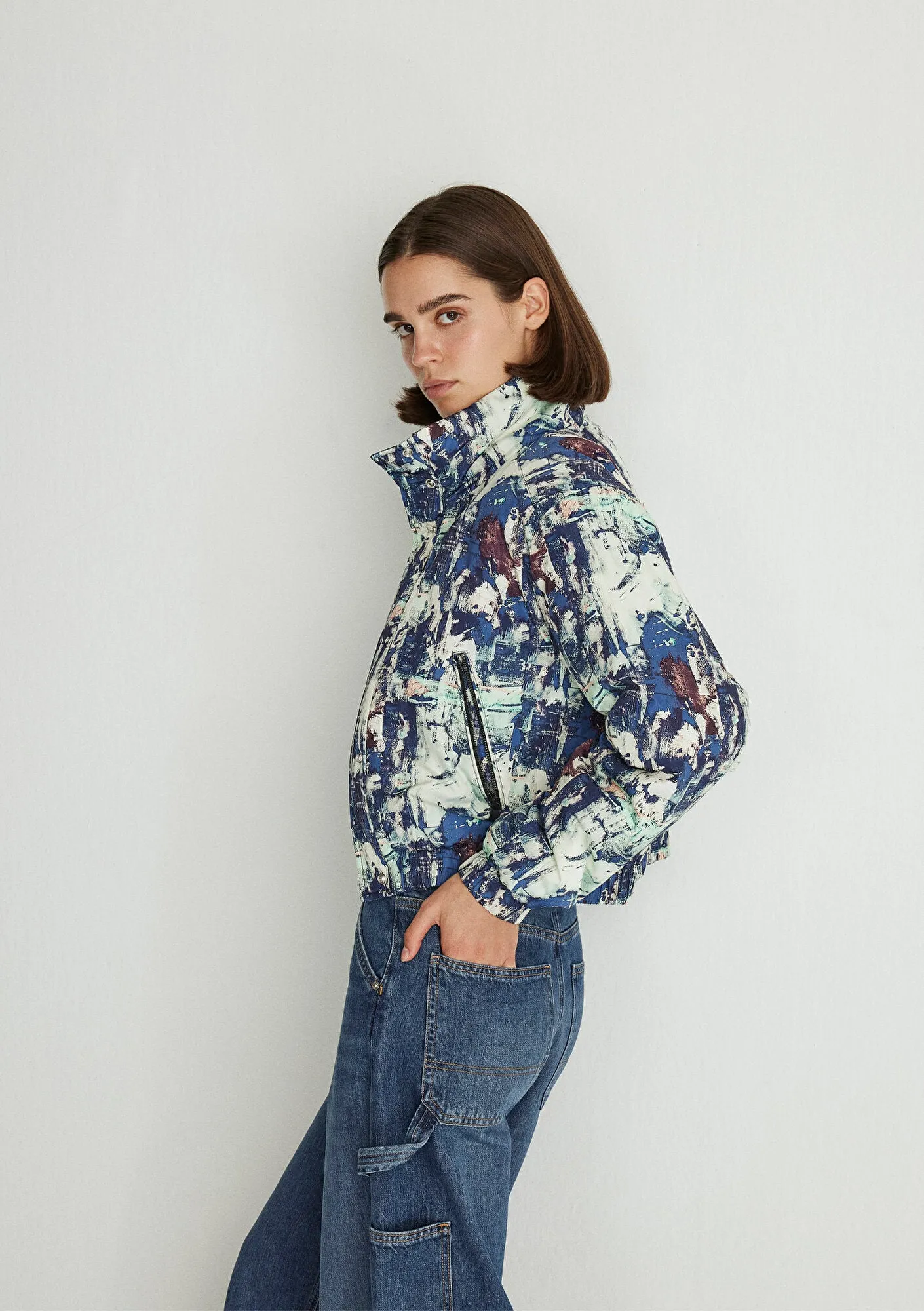 Printed Puffer Jacket