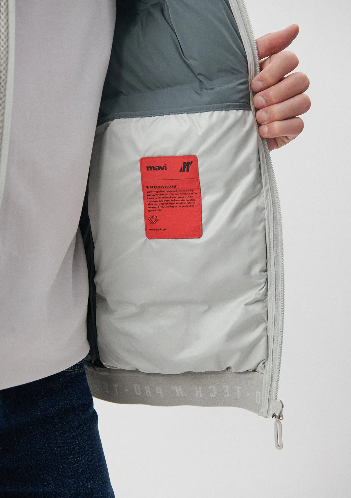 Protech Grey Puffer Jacket