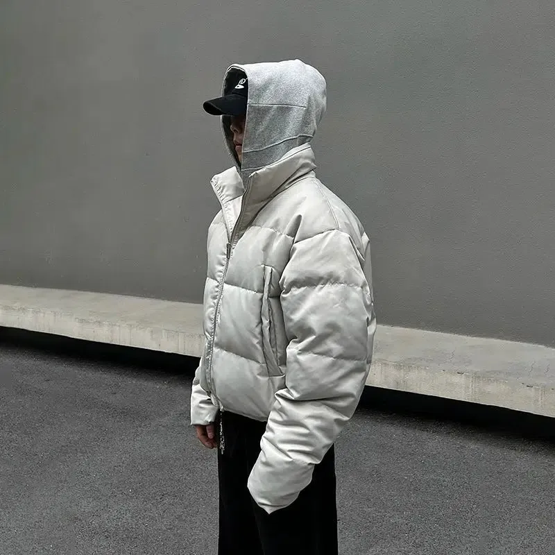 Puffer Short Insulated Jacket with Hood