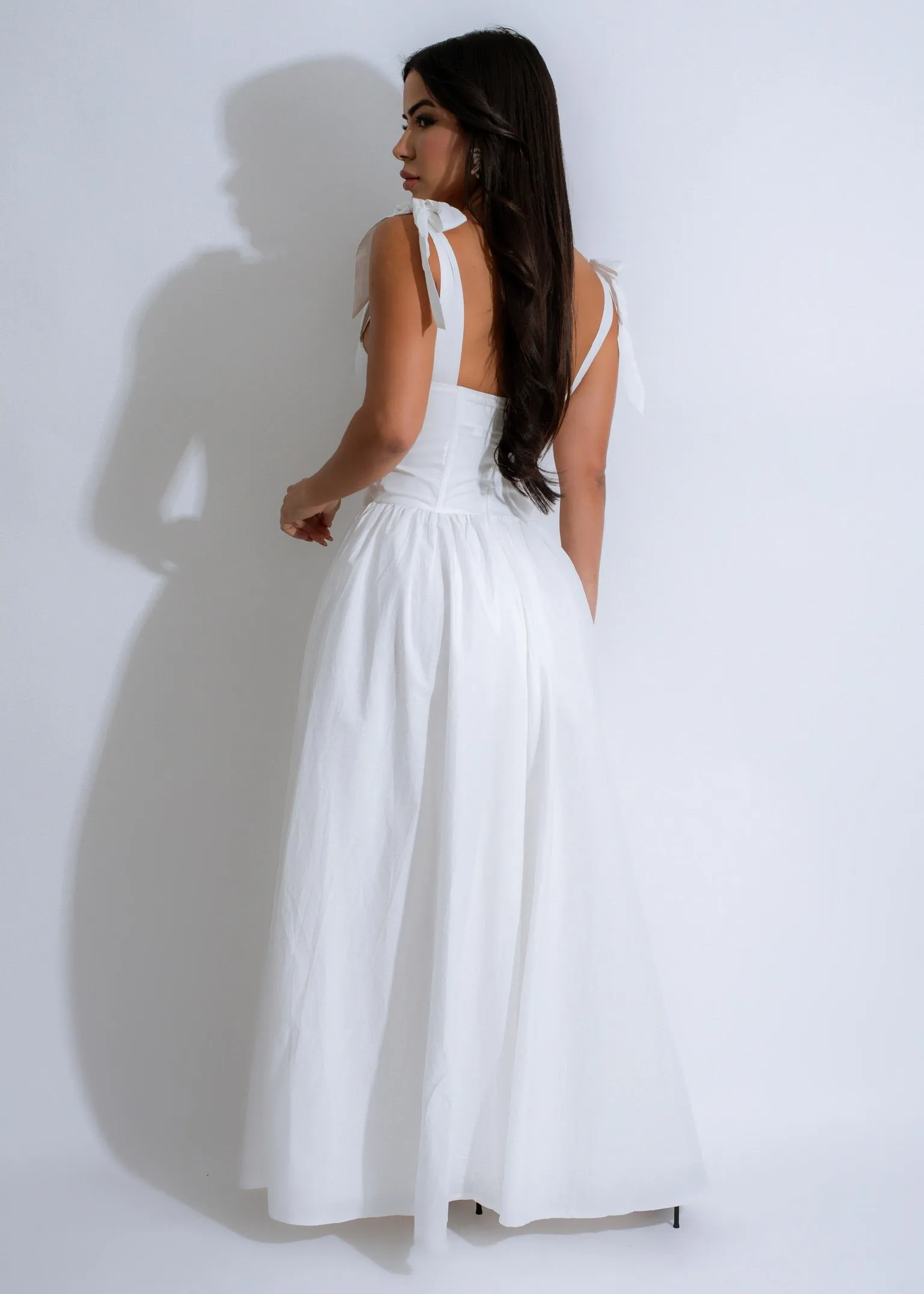Radiant Romance Maxi Dress White
