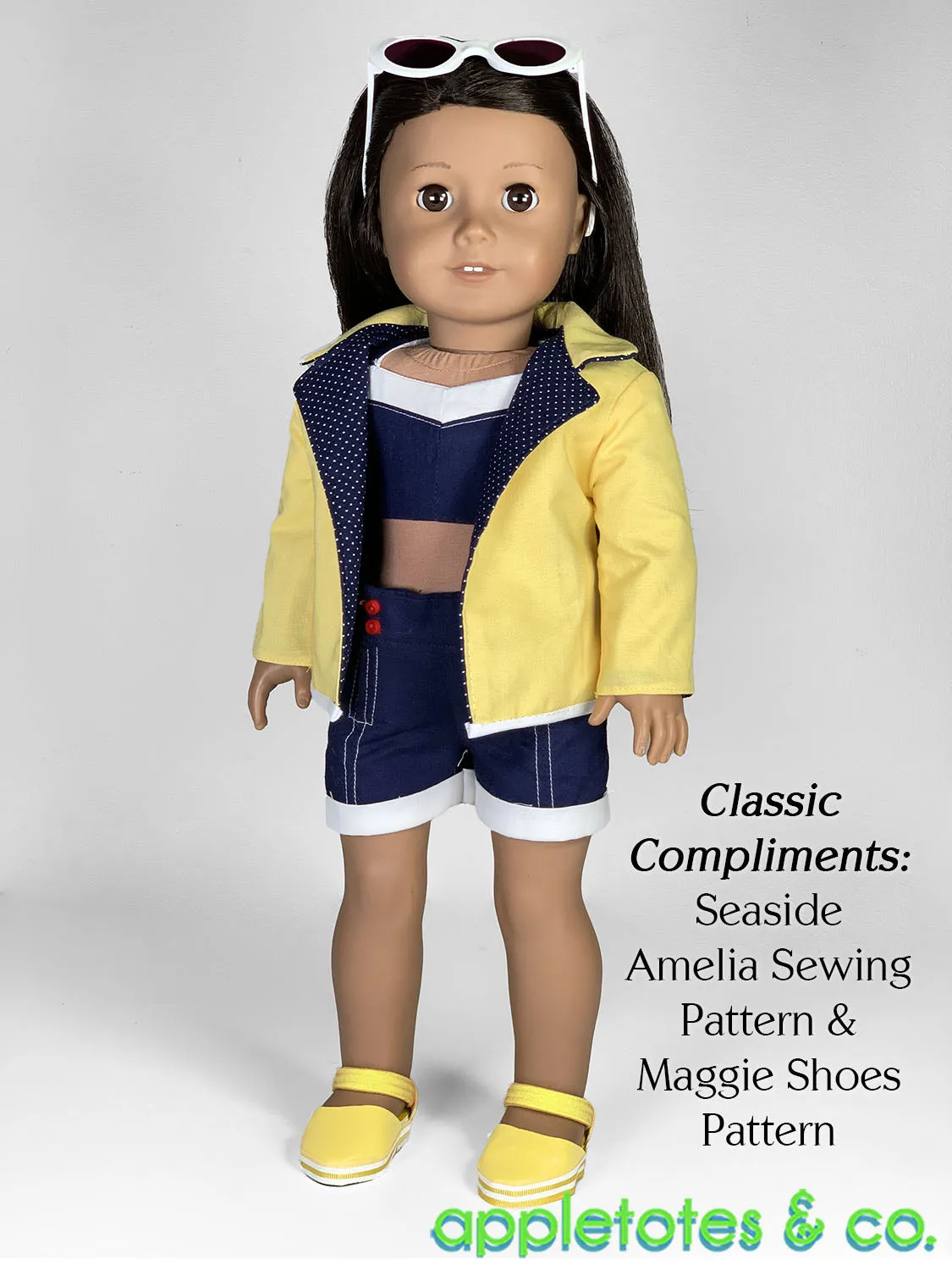 Reversible Cher Jacket 18 Inch Doll Sewing Pattern