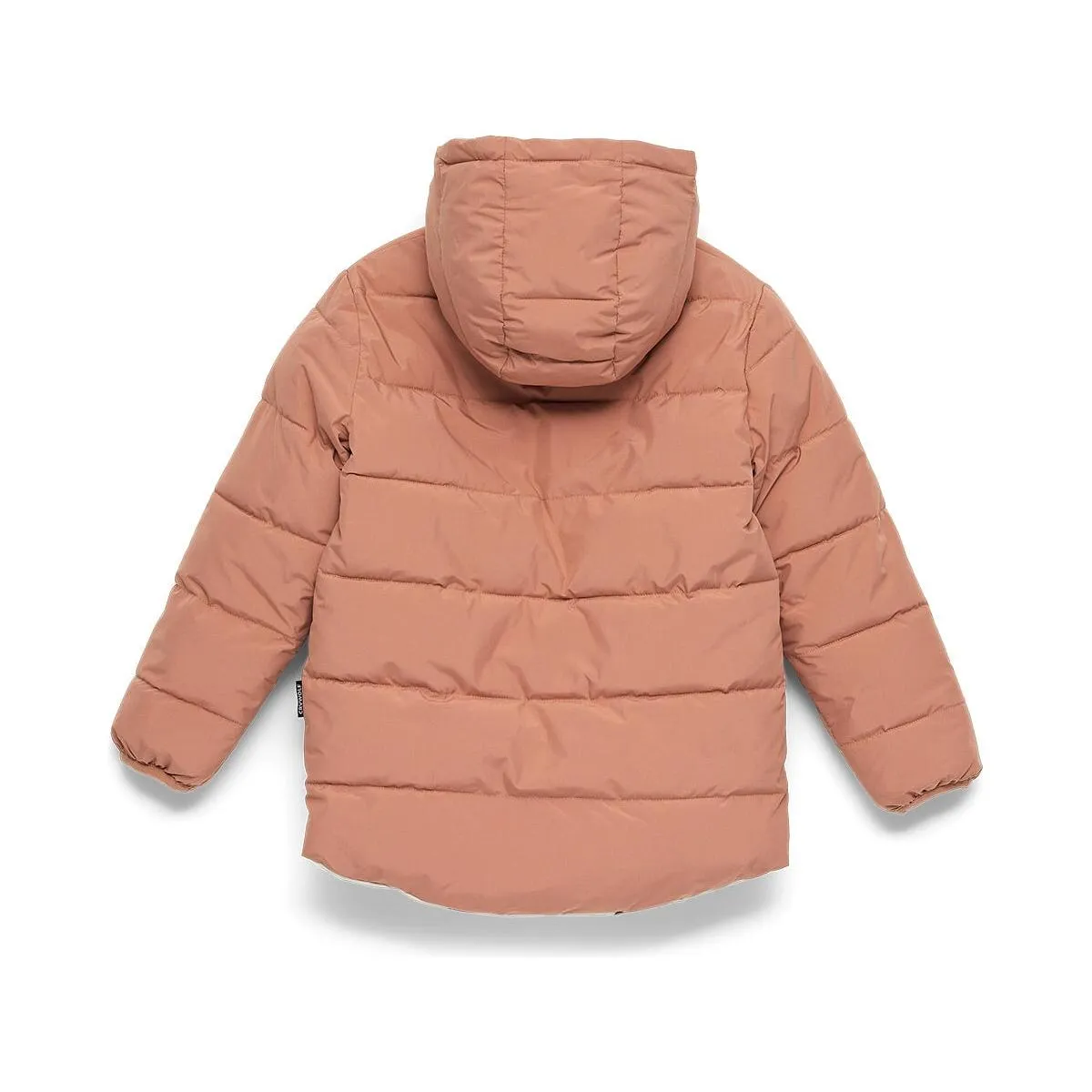 Reversible Eco Puffer Terracotta Wolf