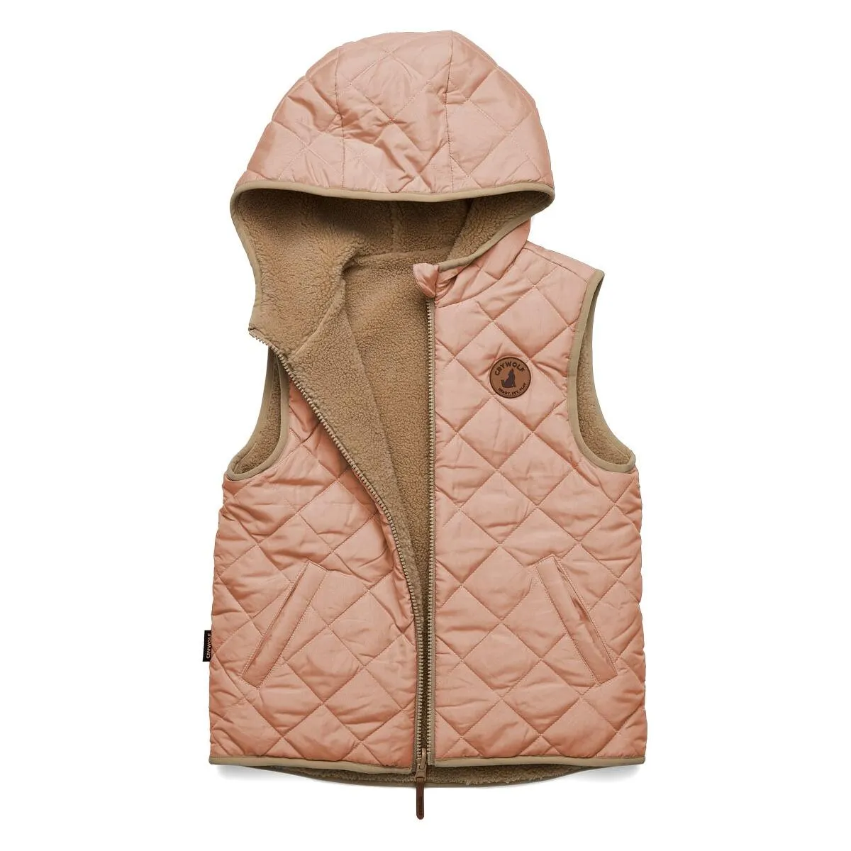 Reversible Yeti Vest Terracotta/Camel