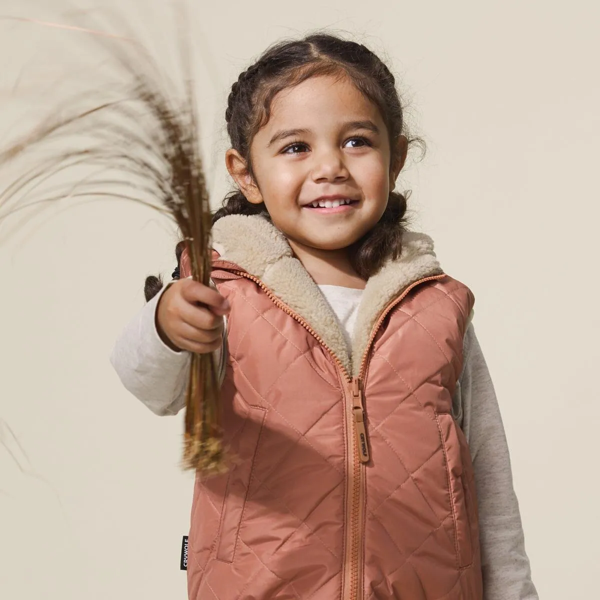 Reversible Yeti Vest Terracotta/Camel