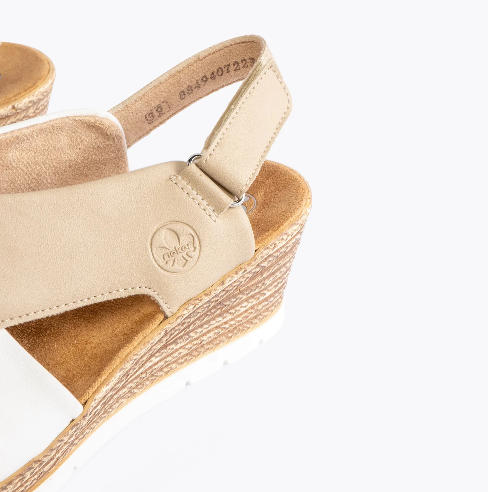 Rieker 61975-62 Womens Sandals Beige
