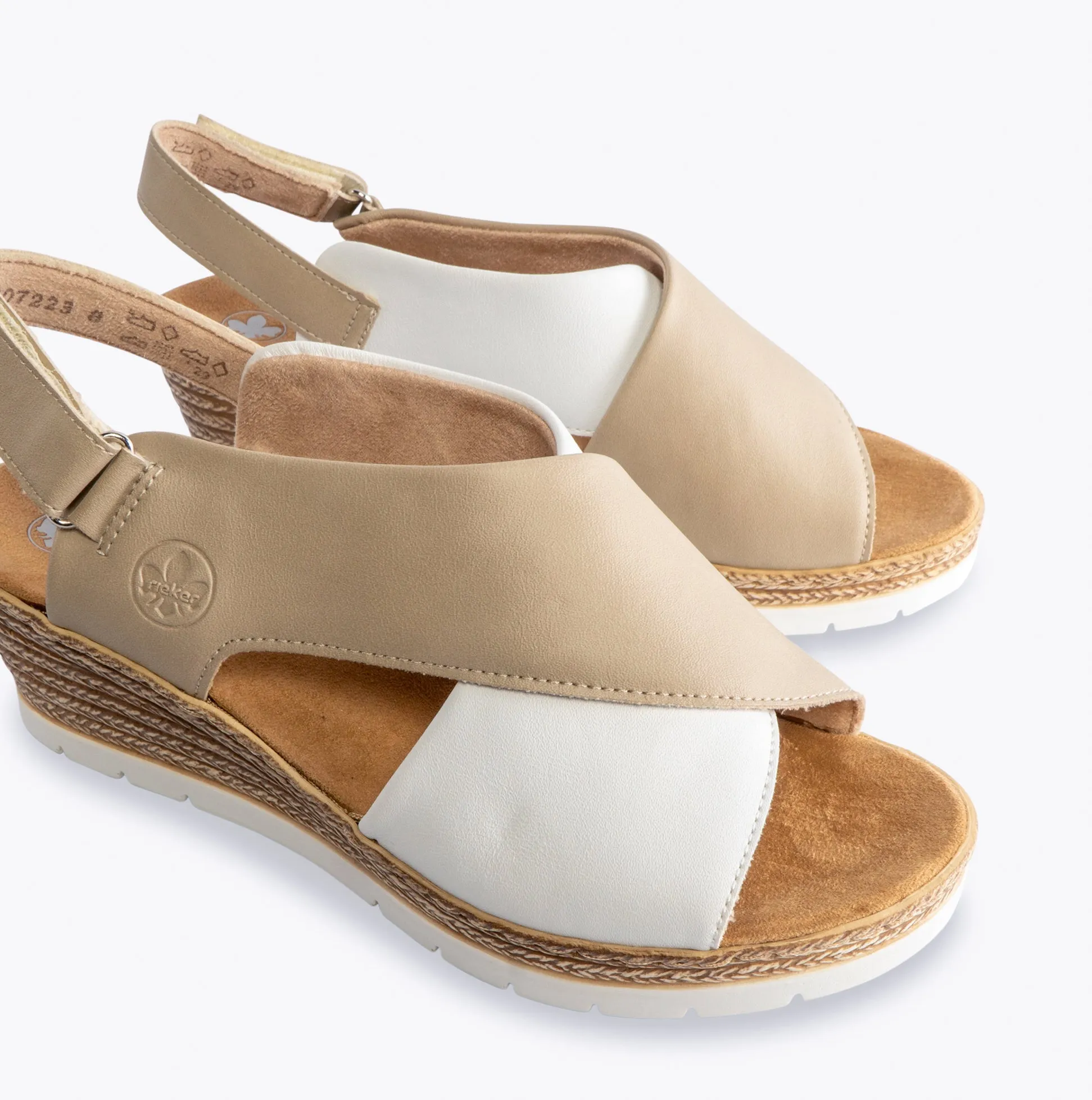 Rieker 61975-62 Womens Sandals Beige