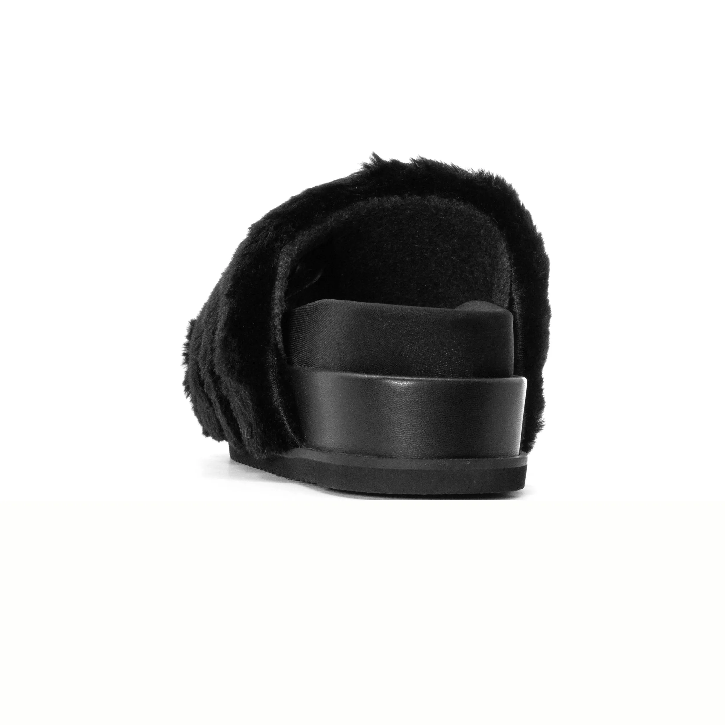 ROAM BUNNY STACK PLATFORM BLACK FAUX FUR