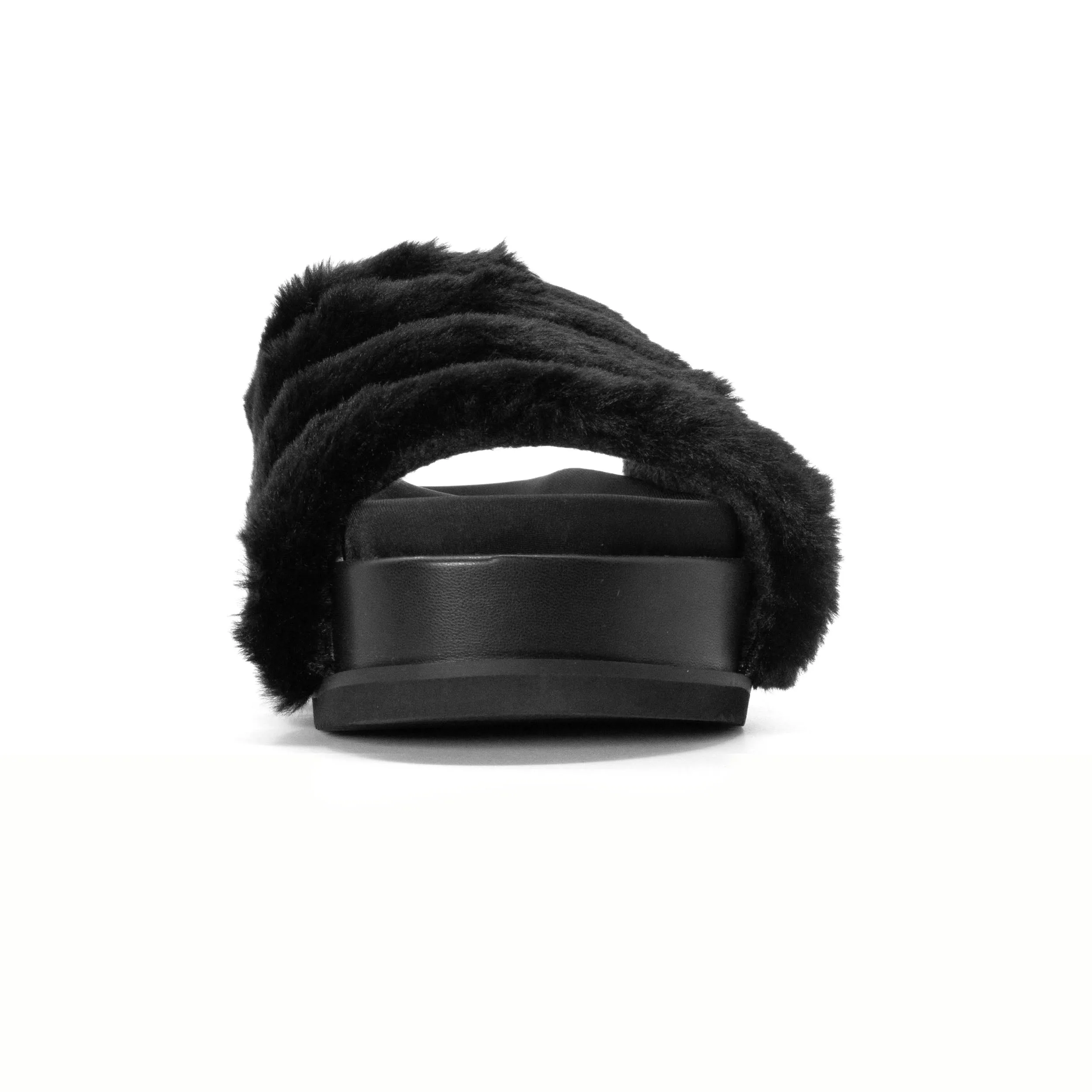ROAM BUNNY STACK PLATFORM BLACK FAUX FUR