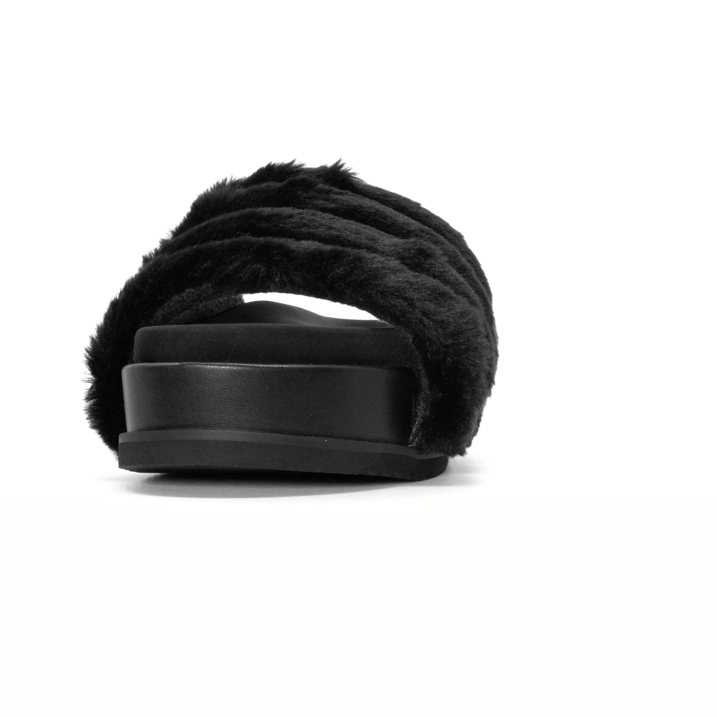 ROAM BUNNY STACK PLATFORM BLACK FAUX FUR