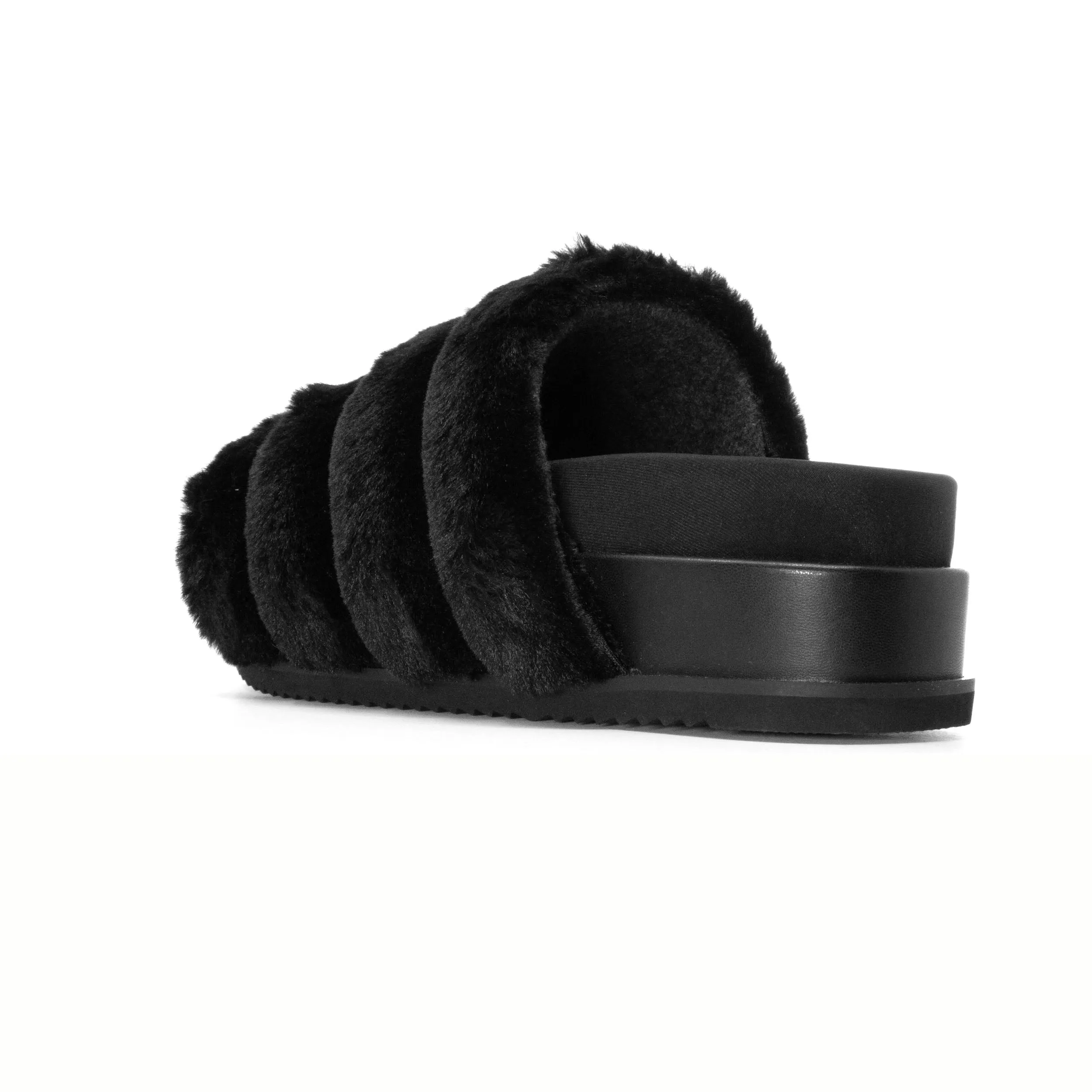 ROAM BUNNY STACK PLATFORM BLACK FAUX FUR
