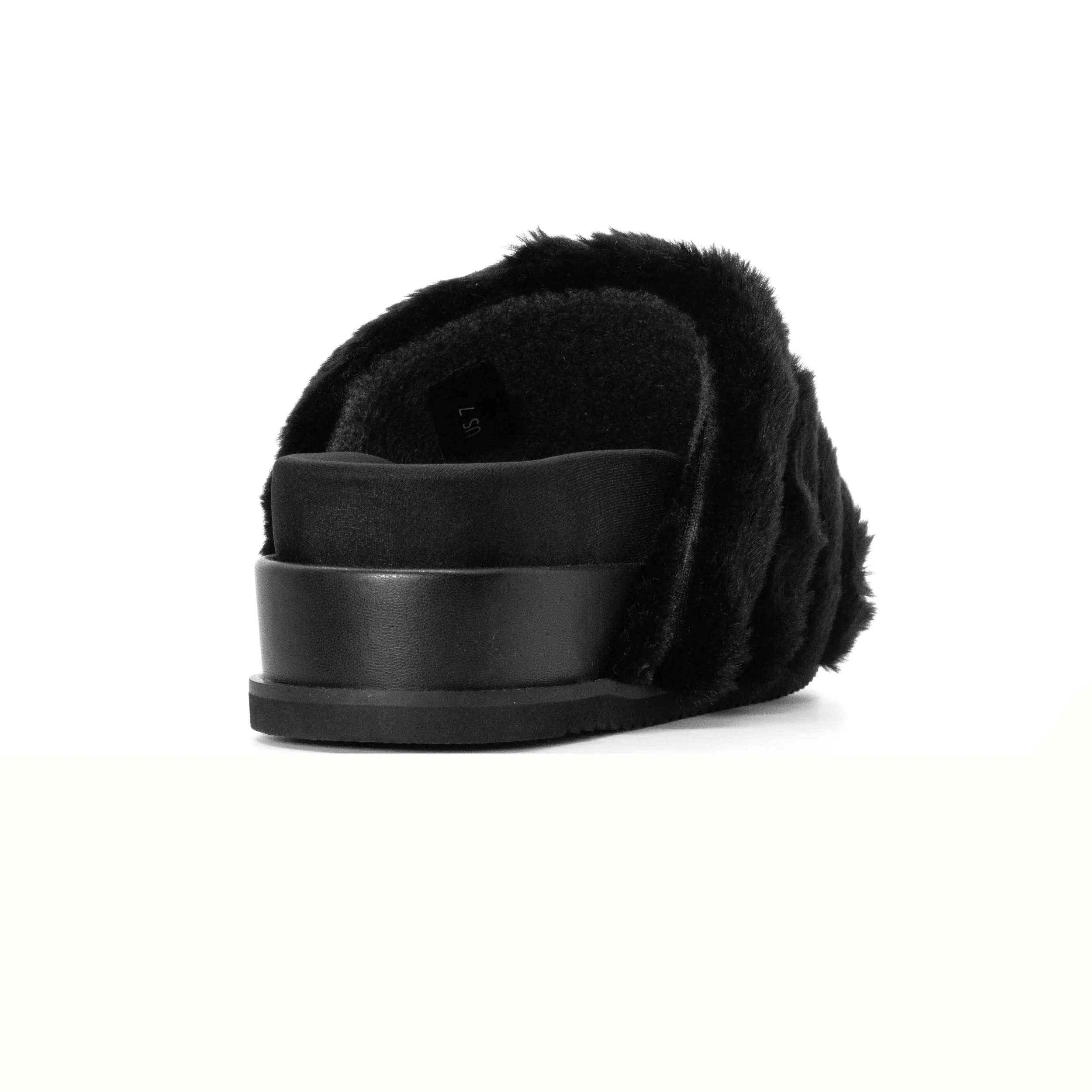 ROAM BUNNY STACK PLATFORM BLACK FAUX FUR