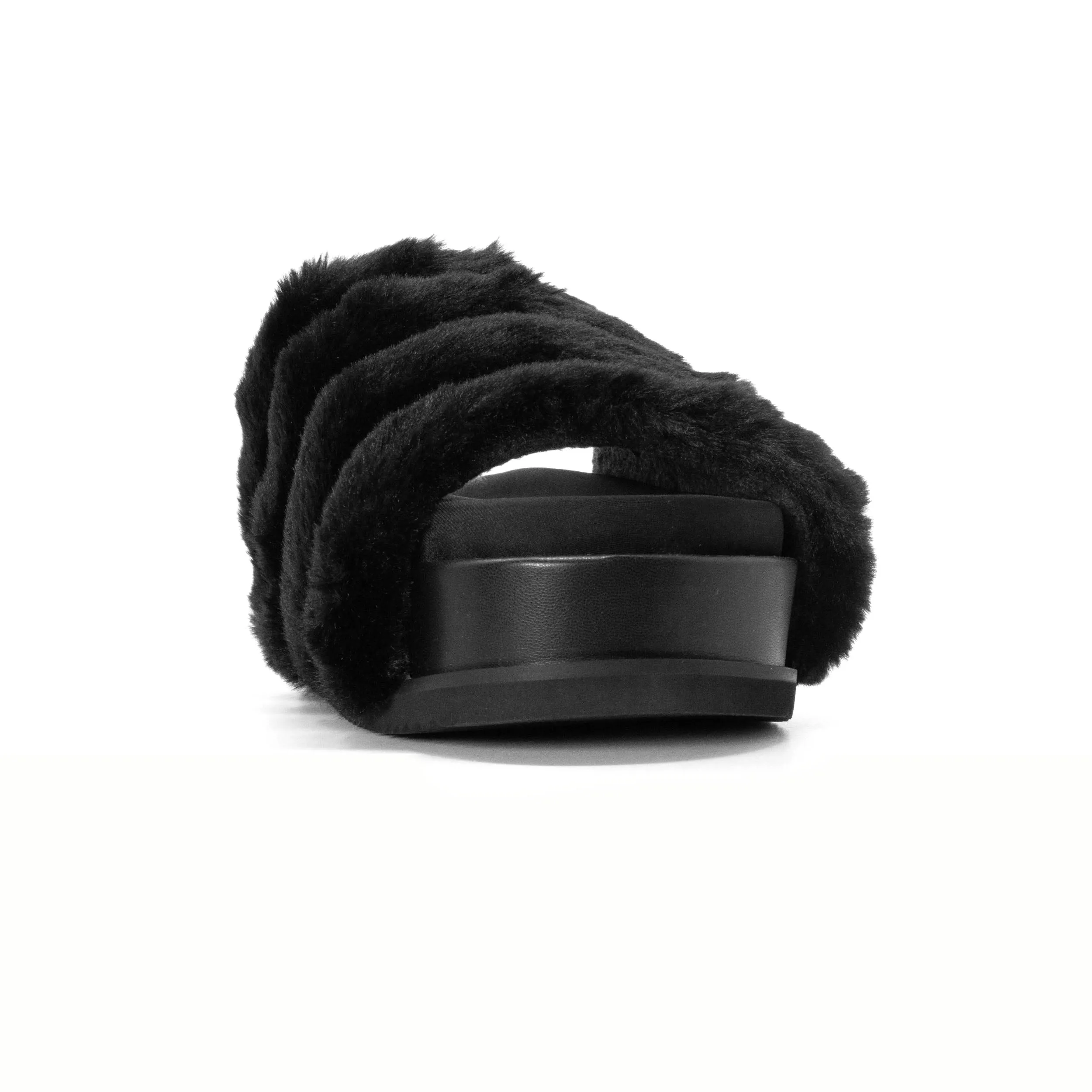 ROAM BUNNY STACK PLATFORM BLACK FAUX FUR