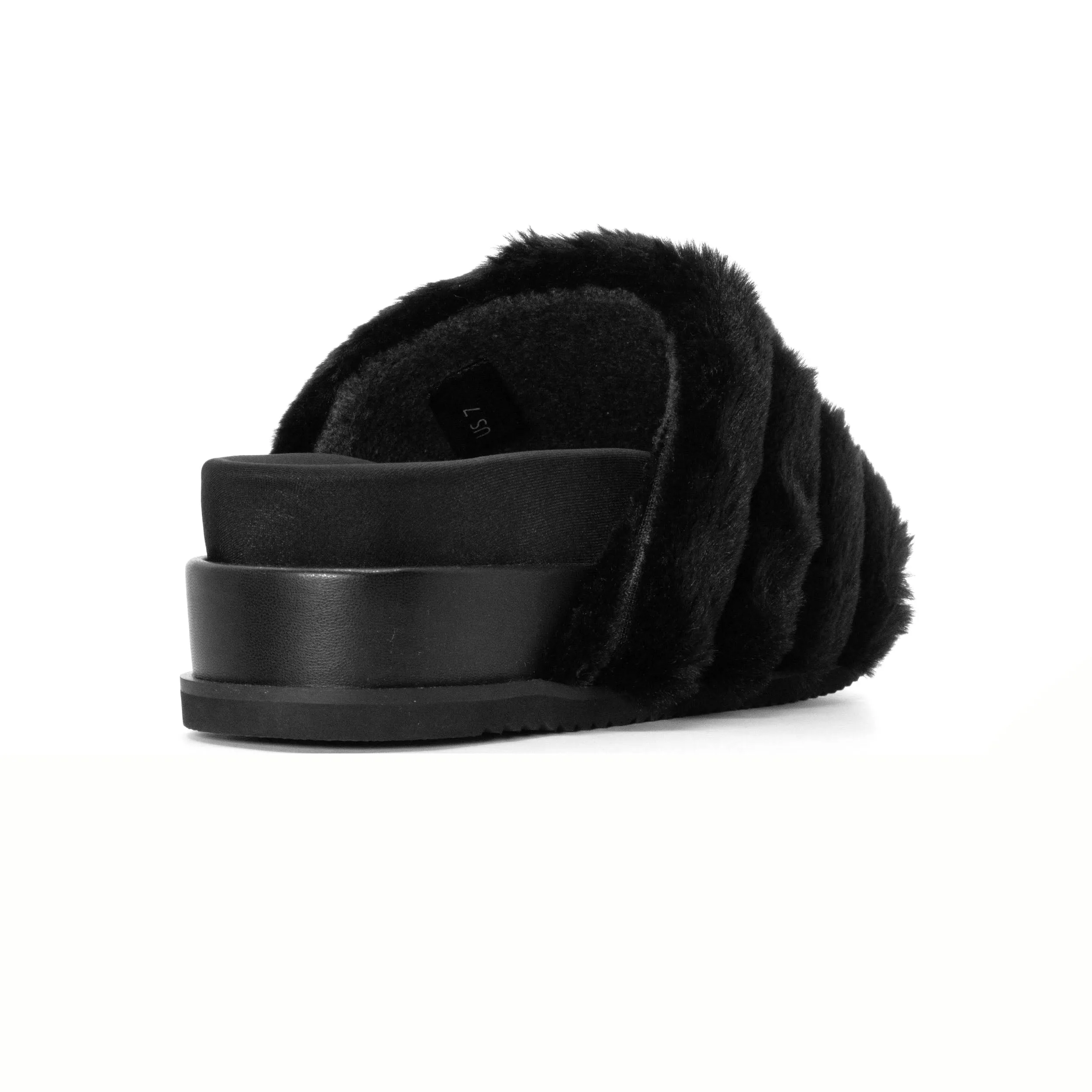 ROAM BUNNY STACK PLATFORM BLACK FAUX FUR