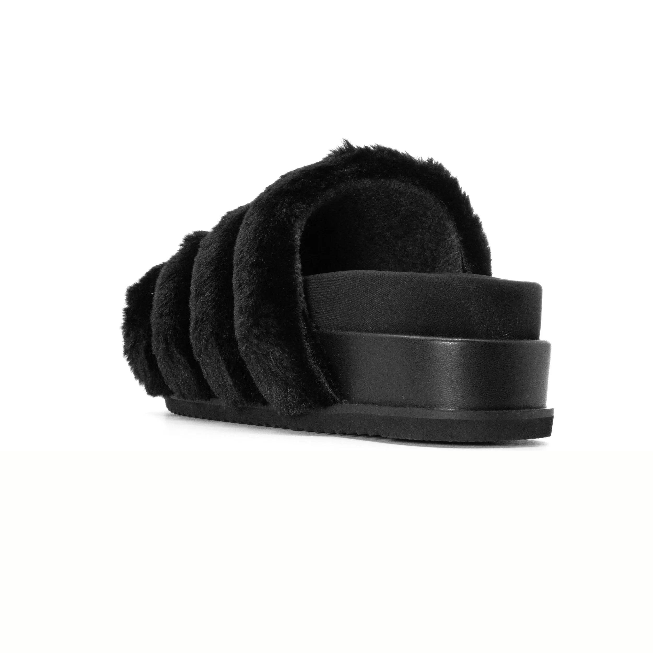ROAM BUNNY STACK PLATFORM BLACK FAUX FUR