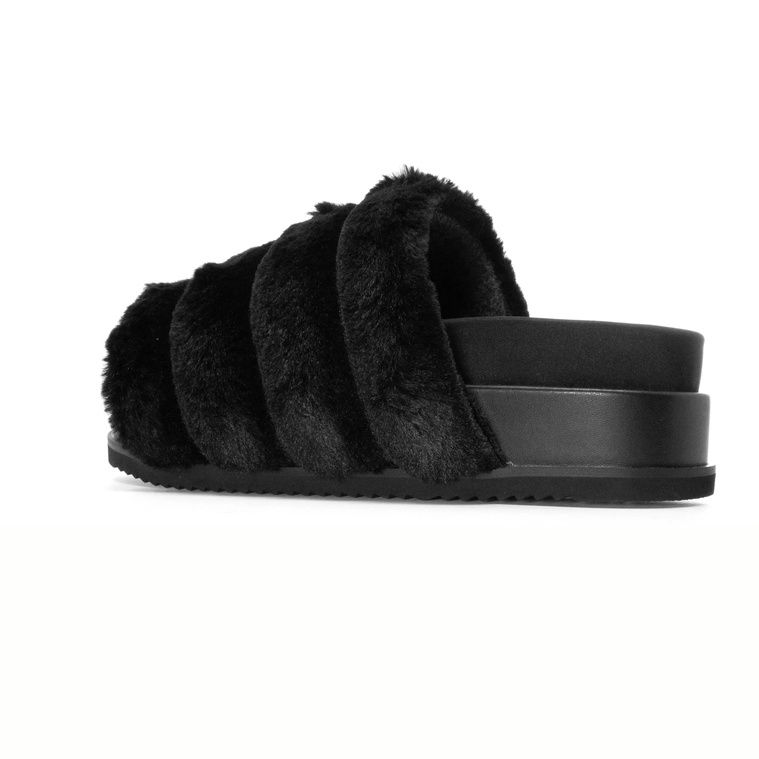ROAM BUNNY STACK PLATFORM BLACK FAUX FUR