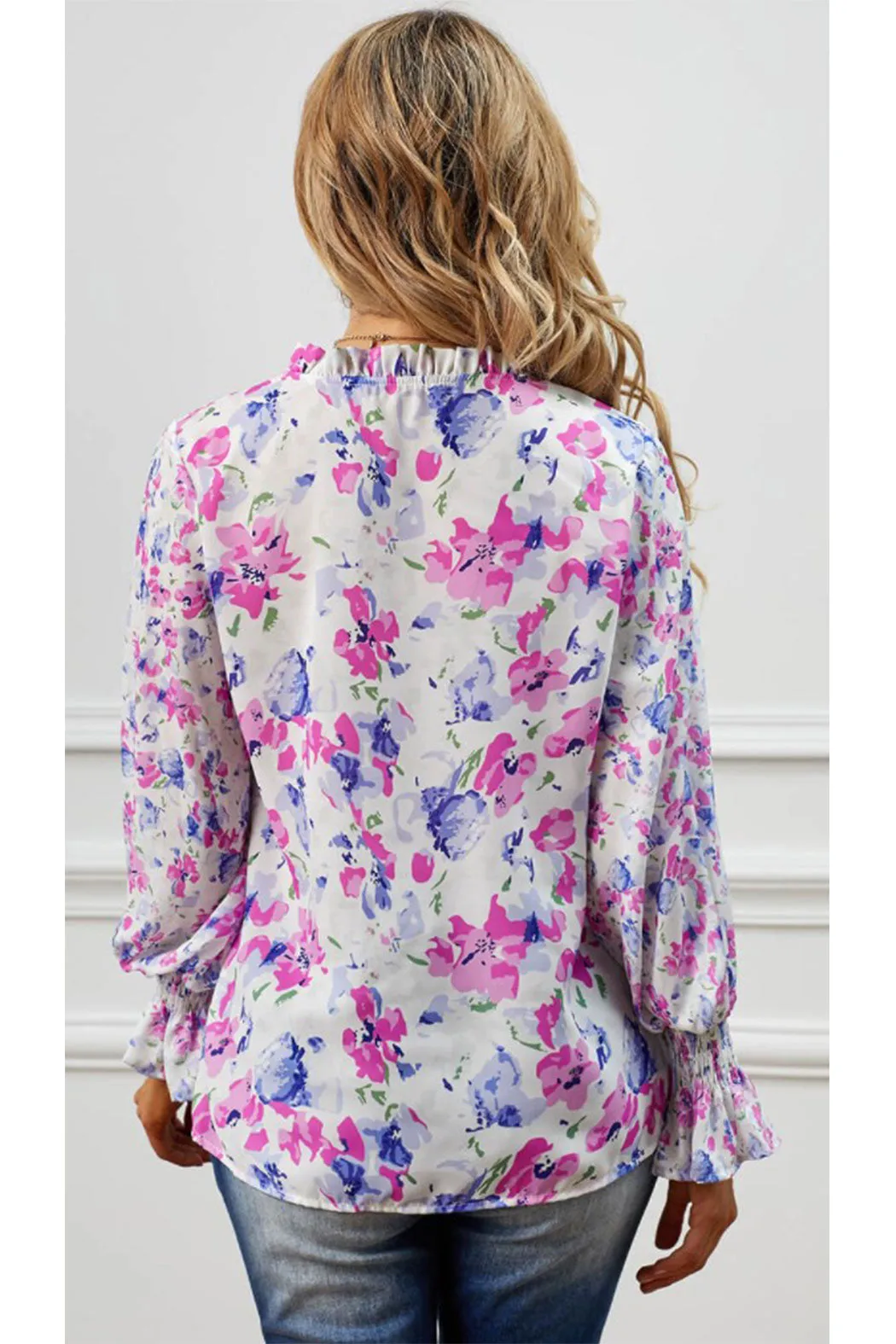 Rose Smocked Blouse