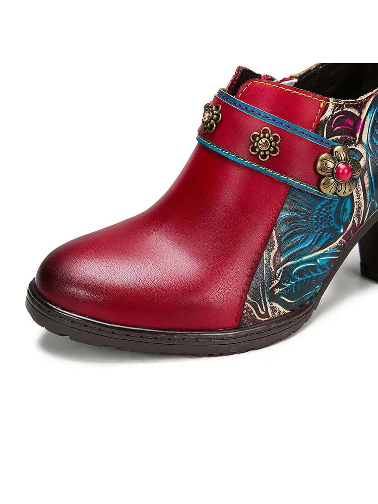 Samira Handmade Retro Leather Shoes
