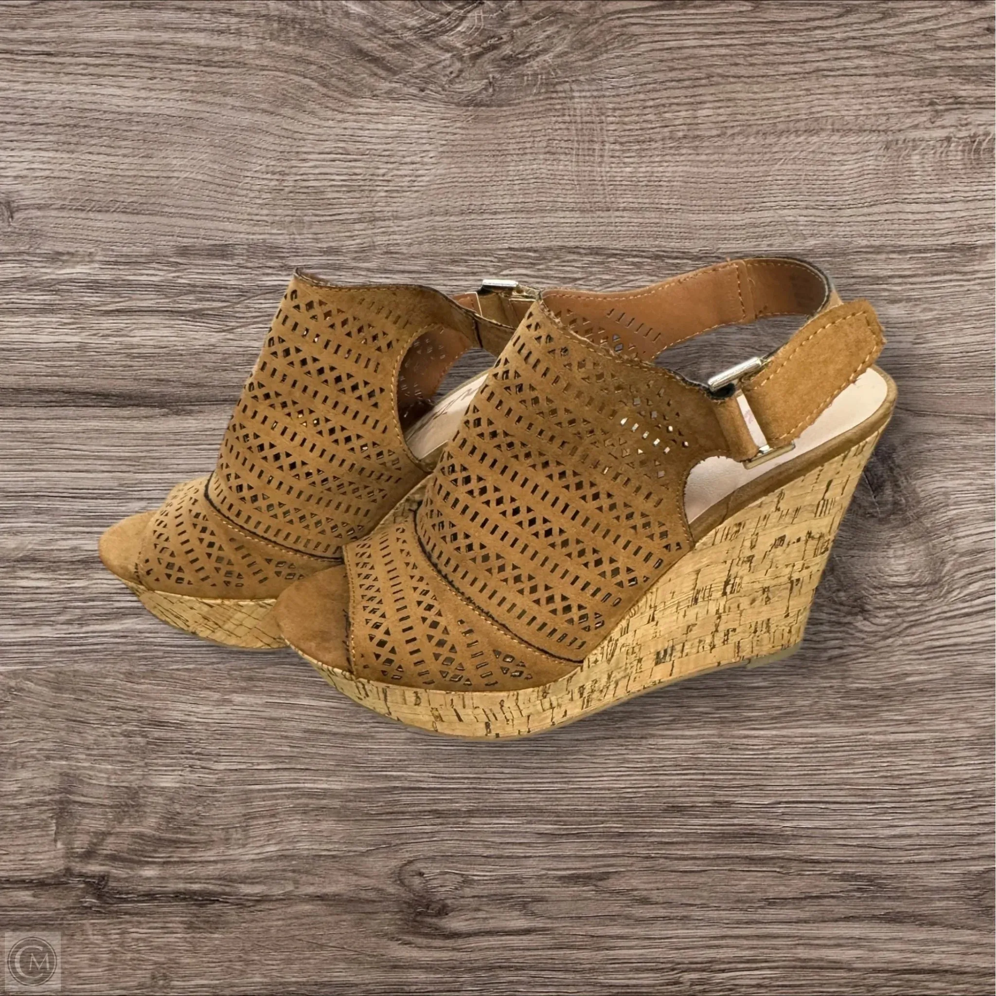 Sandals Heels Wedge By America Rag In Brown, Size: 7