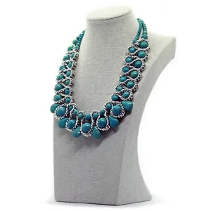 Seduction: Turquoise Standout Bead Necklace Set
