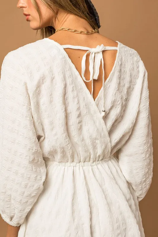 Seersucker Batwing Dress