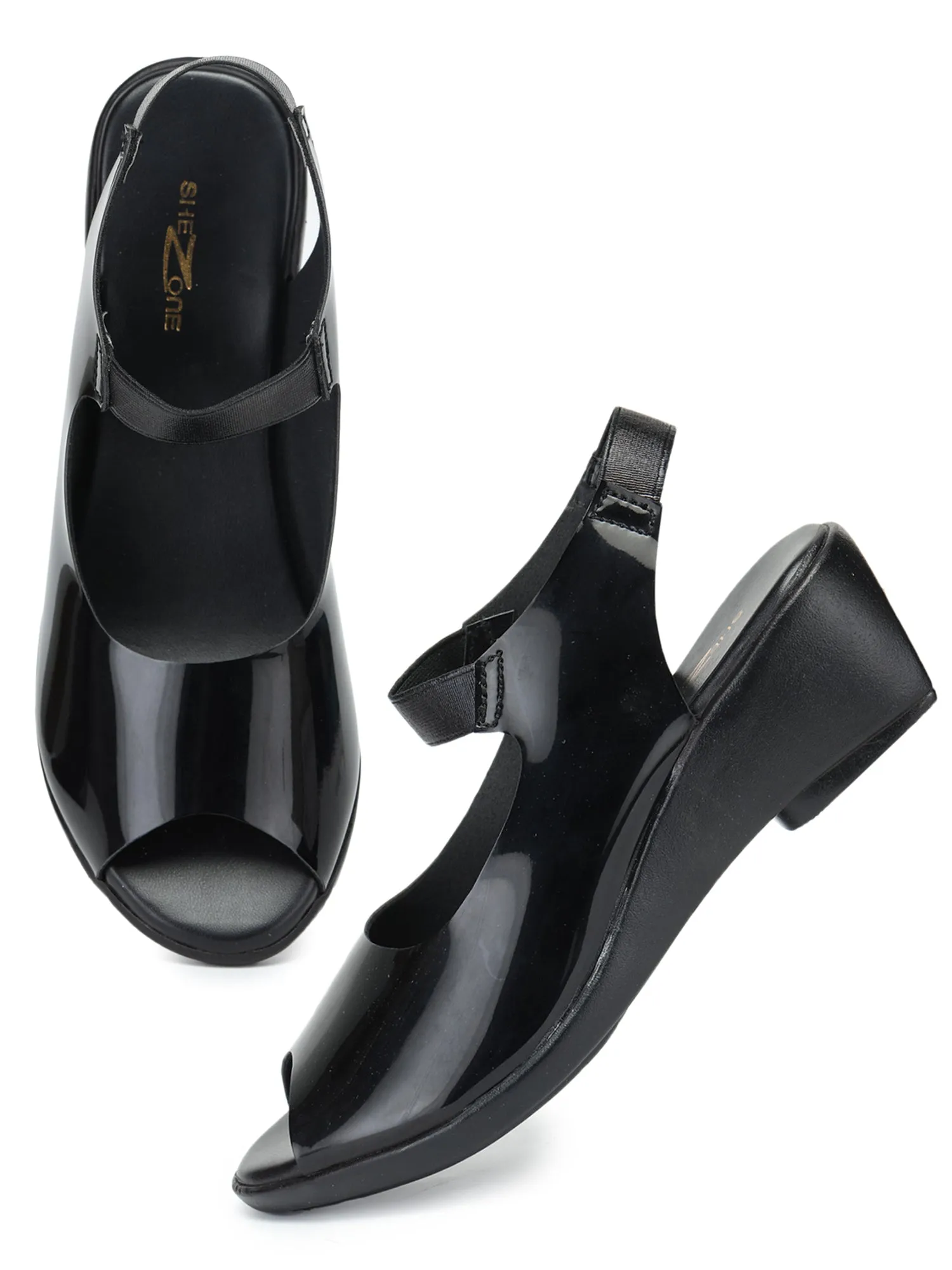 Shezone Women Black Heels