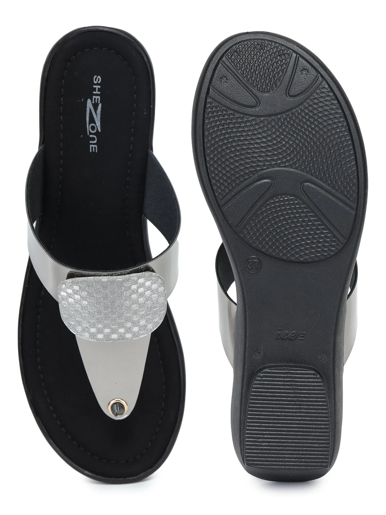 Shezone Women Grey Heels